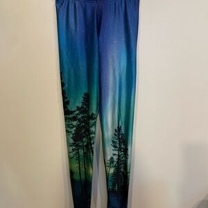 Blackmilk Navy and Teal Leggings